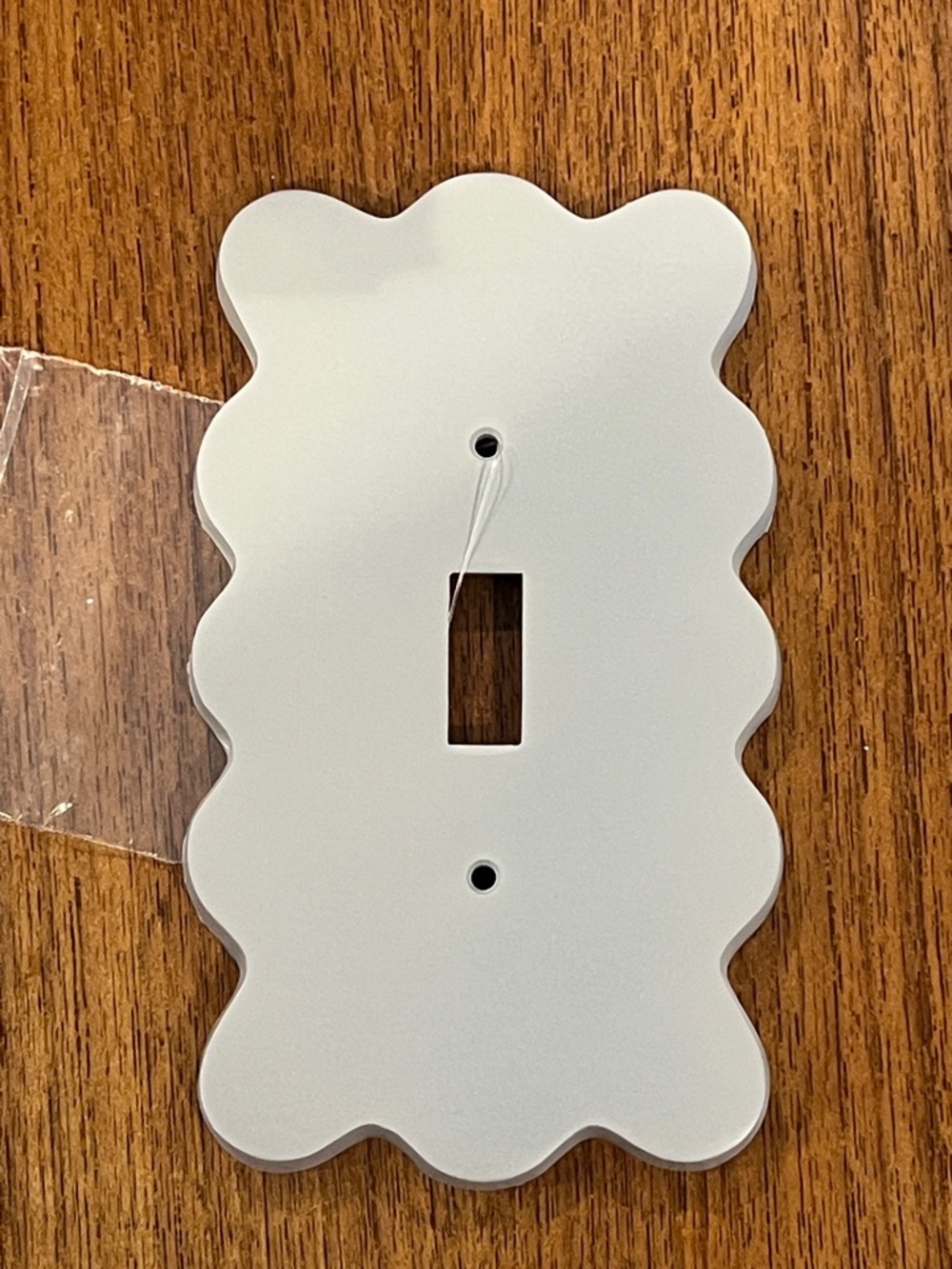 Anthropologie Silver Wiggle Single Toggle Wall Plate